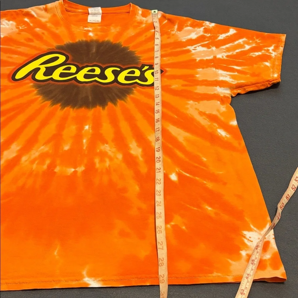 Reeses Tie Dye Graphic Tee Orange 2XL - Picture 6 of 9